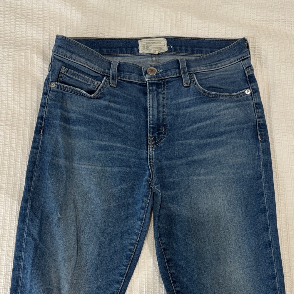 Current/Elliott Blue Ankle Skinny Jeans